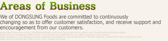 Areas of Business